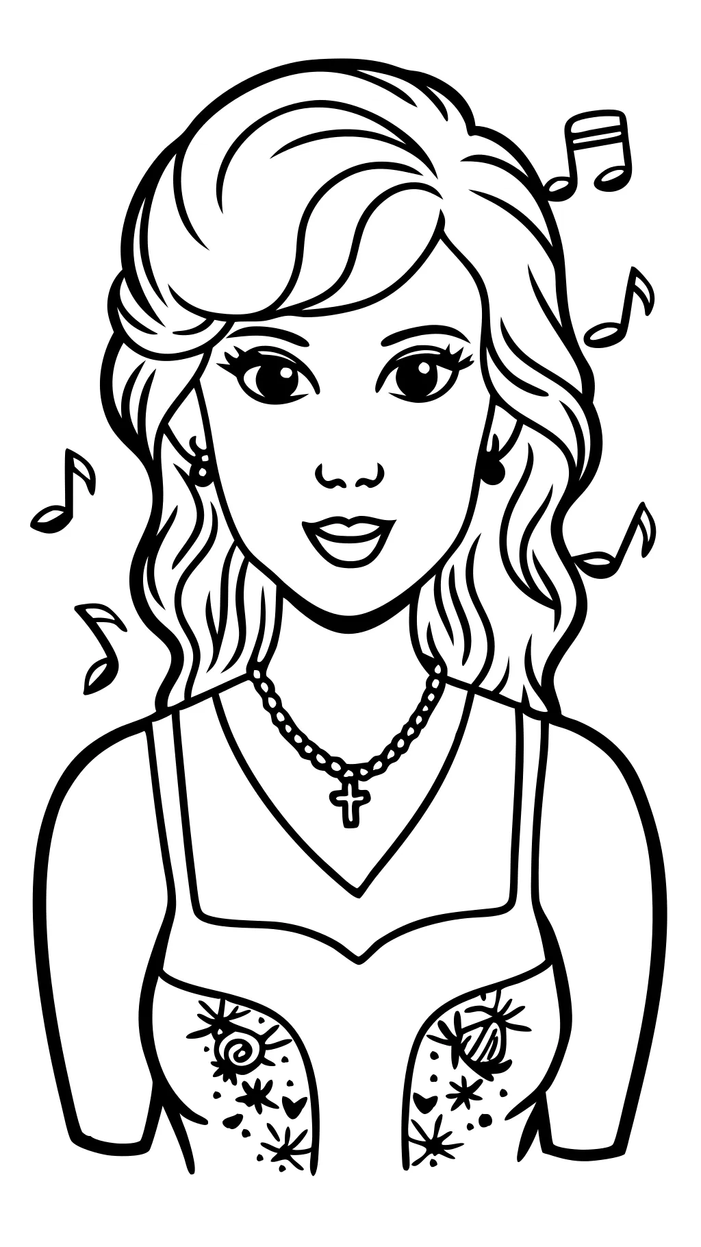 free coloring pages of taylor swift